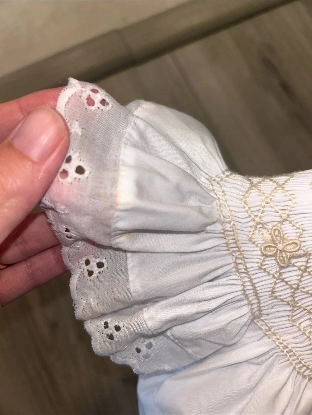 TBBC Bridget Bubble-Worth Avenue with Palmetto Pearl Smocking & Eyelet